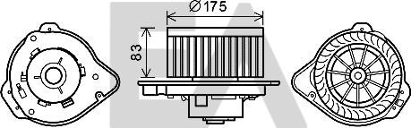 EACLIMA 42A78002 - Elettromotore, Ventilatore abitacolo autozon.pro