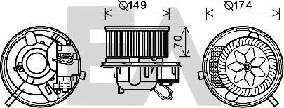 EACLIMA 42A77002 - Elettromotore, Ventilatore abitacolo autozon.pro