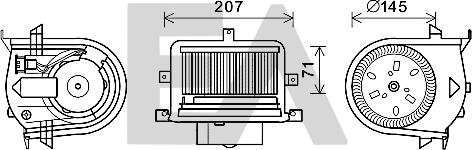 EACLIMA 42A77007 - Elettromotore, Ventilatore abitacolo autozon.pro