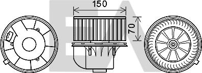 EACLIMA 42A77011 - Elettromotore, Ventilatore abitacolo autozon.pro