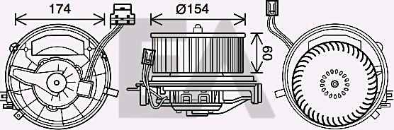 EACLIMA 42A77012 - Elettromotore, Ventilatore abitacolo autozon.pro