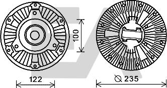 EACLIMA 35C45D10 - Girante, Raffreddamento motore autozon.pro