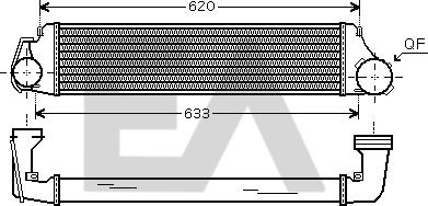 EACLIMA 36A07005 - Intercooler autozon.pro