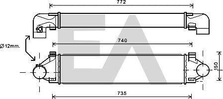 EACLIMA 36A78009 - Intercooler autozon.pro