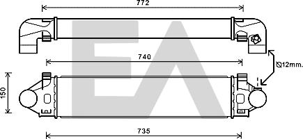 EACLIMA 36A78002 - Intercooler autozon.pro