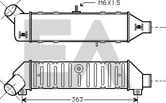 EACLIMA 36A77001 - Intercooler autozon.pro