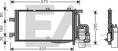 EACLIMA 30C54048 - Condensatore, Climatizzatore autozon.pro