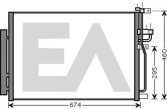 EACLIMA 30C54054 - Condensatore, Climatizzatore autozon.pro