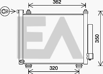 EACLIMA 30C54053 - Condensatore, Climatizzatore autozon.pro