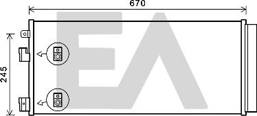 EACLIMA 30C54034 - Condensatore, Climatizzatore autozon.pro