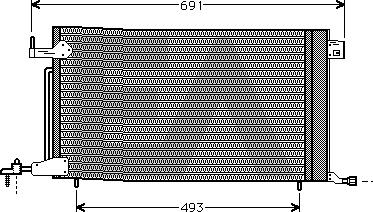 EACLIMA 30C55006 - Condensatore, Climatizzatore autozon.pro