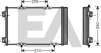 EACLIMA 30C55017 - Condensatore, Climatizzatore autozon.pro