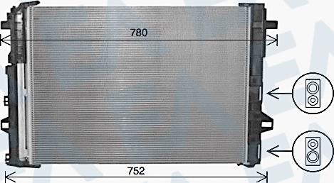 EACLIMA 30C50058 - Condensatore, Climatizzatore autozon.pro