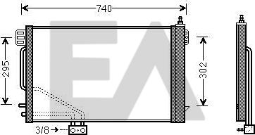 EACLIMA 30C50052 - Condensatore, Climatizzatore autozon.pro