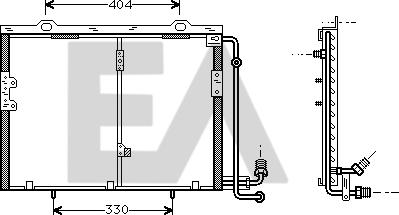 EACLIMA 30C50008 - Condensatore, Climatizzatore autozon.pro