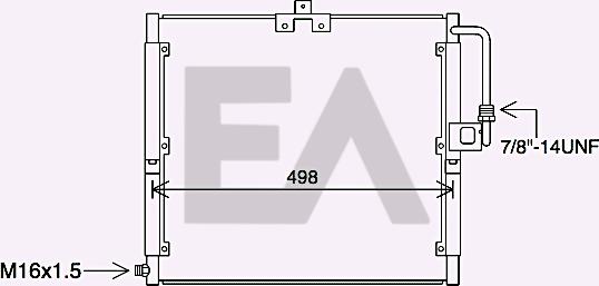 EACLIMA 30C50031 - Condensatore, Climatizzatore autozon.pro