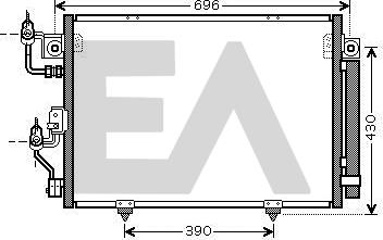 EACLIMA 30C51012 - Condensatore, Climatizzatore autozon.pro