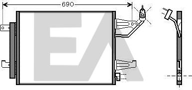 EACLIMA 30C51028 - Condensatore, Climatizzatore autozon.pro