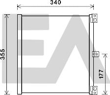 EACLIMA 30C58007 - Condensatore, Climatizzatore autozon.pro