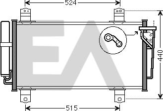 EACLIMA 30C52041 - Condensatore, Climatizzatore autozon.pro