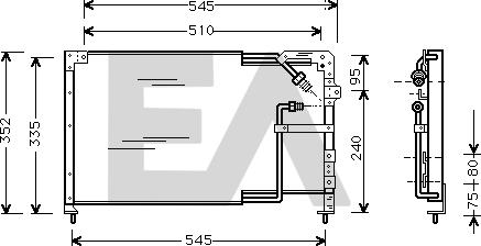 EACLIMA 30C52002 - Condensatore, Climatizzatore autozon.pro