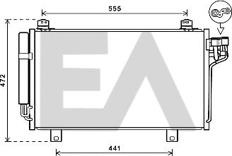 EACLIMA 30C52034 - Condensatore, Climatizzatore autozon.pro