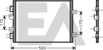 EACLIMA 30C60045 - Condensatore, Climatizzatore autozon.pro