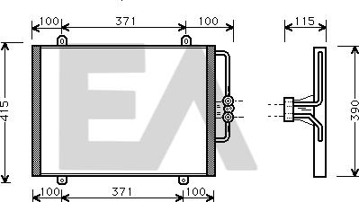 EACLIMA 30C60008 - Condensatore, Climatizzatore autozon.pro