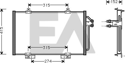 EACLIMA 30C60003 - Condensatore, Climatizzatore autozon.pro