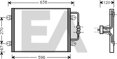 EACLIMA 30C60031 - Condensatore, Climatizzatore autozon.pro