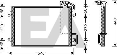 EACLIMA 30C60032 - Condensatore, Climatizzatore autozon.pro