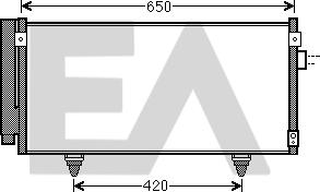 EACLIMA 30C68014 - Condensatore, Climatizzatore autozon.pro