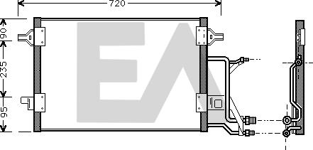 EACLIMA 30C02014 - Condensatore, Climatizzatore autozon.pro