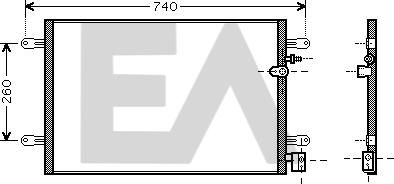 EACLIMA 30C02018 - Condensatore, Climatizzatore autozon.pro