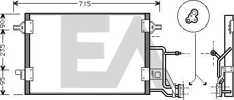 EACLIMA 30C02012 - Condensatore, Climatizzatore autozon.pro