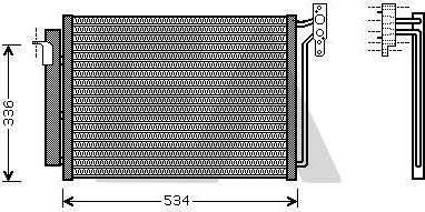 EACLIMA 30C07034 - Condensatore, Climatizzatore autozon.pro