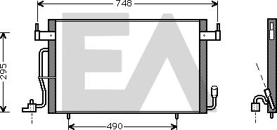 EACLIMA 30C10009 - Condensatore, Climatizzatore autozon.pro