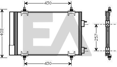 EACLIMA 30C10019 - Condensatore, Climatizzatore autozon.pro