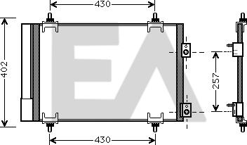 EACLIMA 30C10029 - Condensatore, Climatizzatore autozon.pro