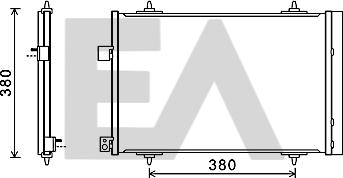 EACLIMA 30C10028 - Condensatore, Climatizzatore autozon.pro