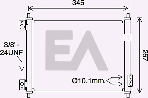 EACLIMA 30C18055 - Condensatore, Climatizzatore autozon.pro