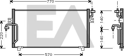 EACLIMA 30C18015 - Condensatore, Climatizzatore autozon.pro