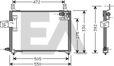 EACLIMA 30C36004 - Condensatore, Climatizzatore autozon.pro