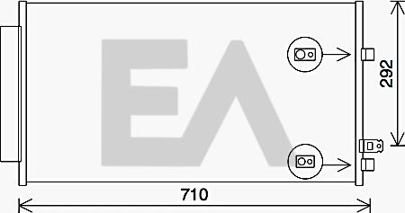 EACLIMA 30C25045 - Condensatore, Climatizzatore autozon.pro