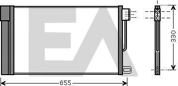 EACLIMA 30C25055 - Condensatore, Climatizzatore autozon.pro