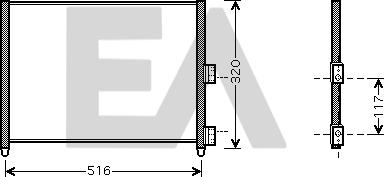 EACLIMA 30C25053 - Condensatore, Climatizzatore autozon.pro