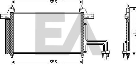 EACLIMA 30C25035 - Condensatore, Climatizzatore autozon.pro