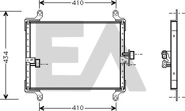 EACLIMA 30C25024 - Condensatore, Climatizzatore autozon.pro