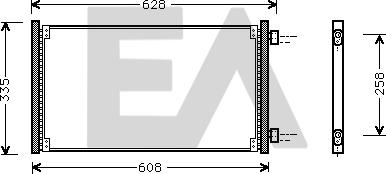 EACLIMA 30C25025 - Condensatore, Climatizzatore autozon.pro