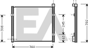 EACLIMA 30C26009 - Condensatore, Climatizzatore autozon.pro